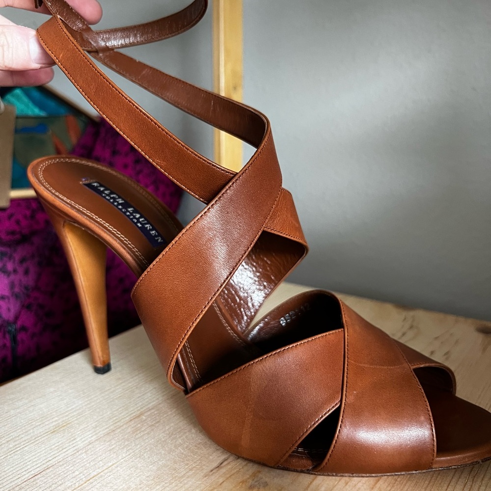 Ralph Lauren Purple Label brown sandals